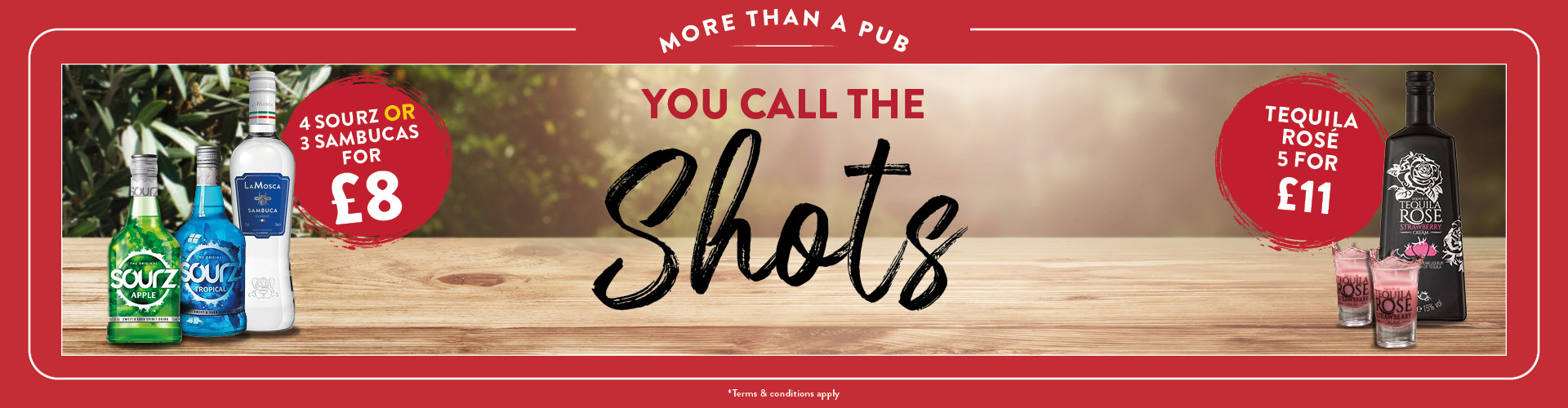 Shot bundle drink offers at your local Craft Union pub